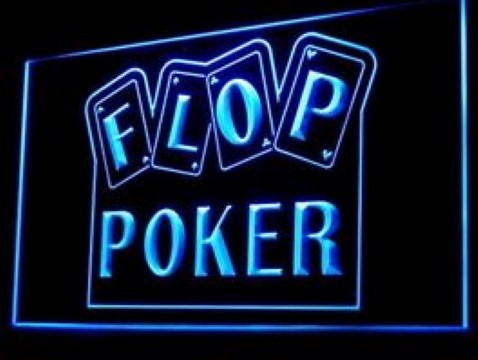 Flop Poker Game LED Neon Sign